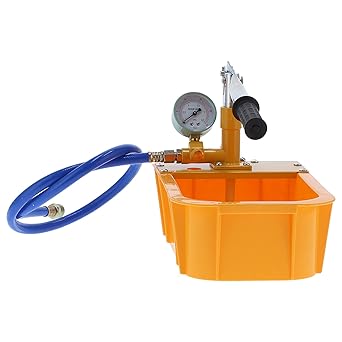Hydraulic Test Pump, Water Pressure Tester High Performance Manual Portable for Chemical Industry for Plumbing for Construction for Petroleum