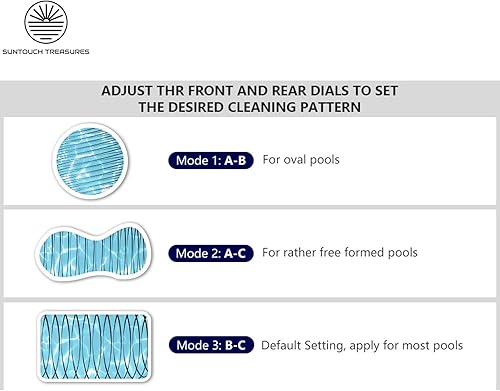 Miniatura 6 de Limpiador robótico inalámbrico para piscinas sobre el suelo - Robot automático de piscina - 2 motores potentes robots de limpieza - Limpiadores