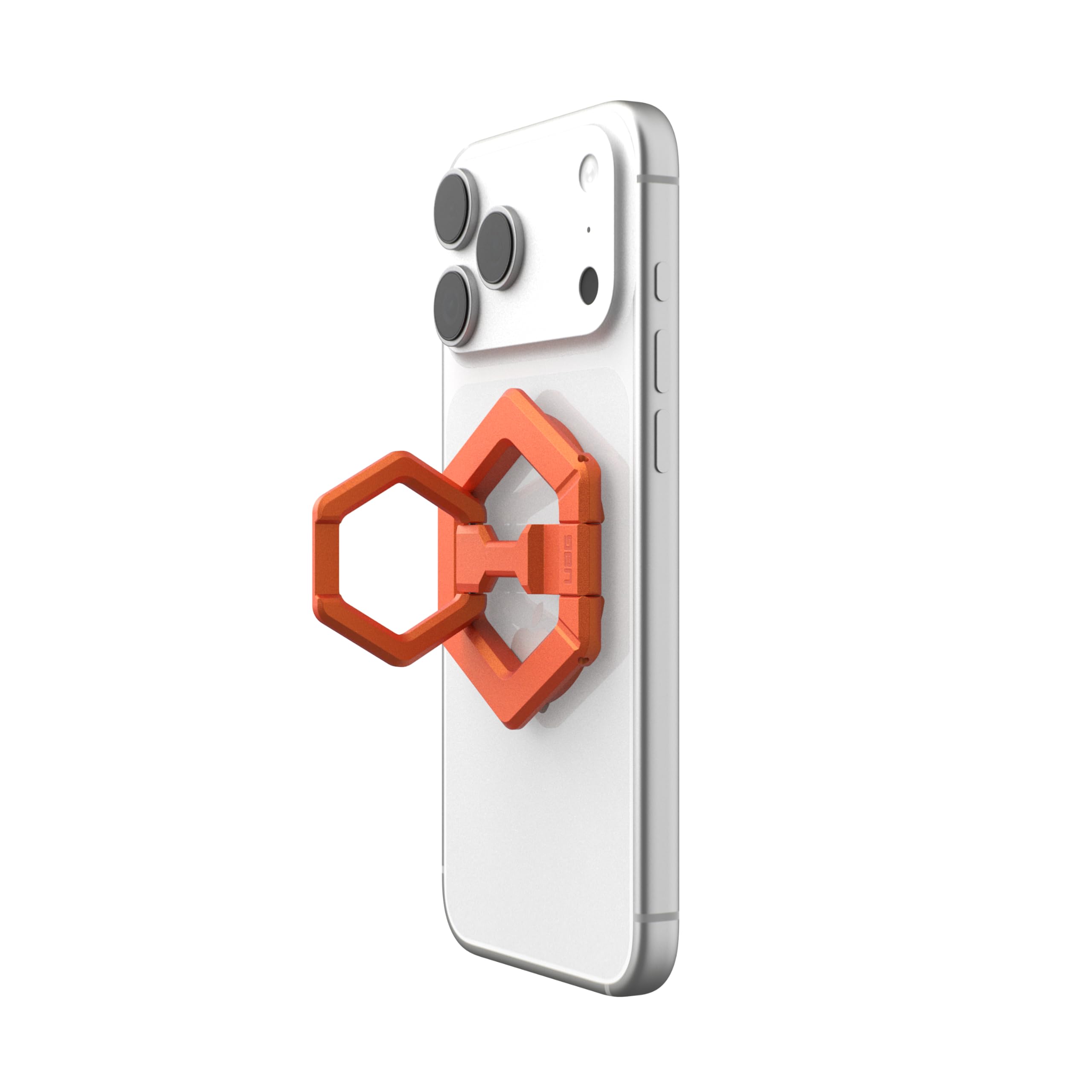 URBAN ARMOR GEAR UAG - Supporto magnetico ad anello per telefono, compatibile con magnete MagSafe, impugnatura rimovibile in metallo e cavalletto regolabile con rotazione a 360°, per iPhone 17, Galaxy