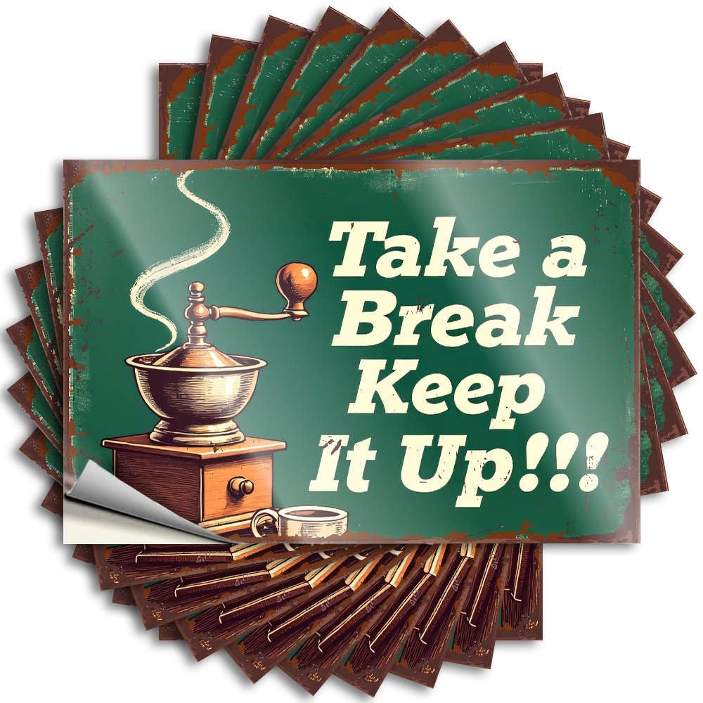 Funky, Tattoos Window Take A Break Keep It Up! | Dart Funny(12X18CM)