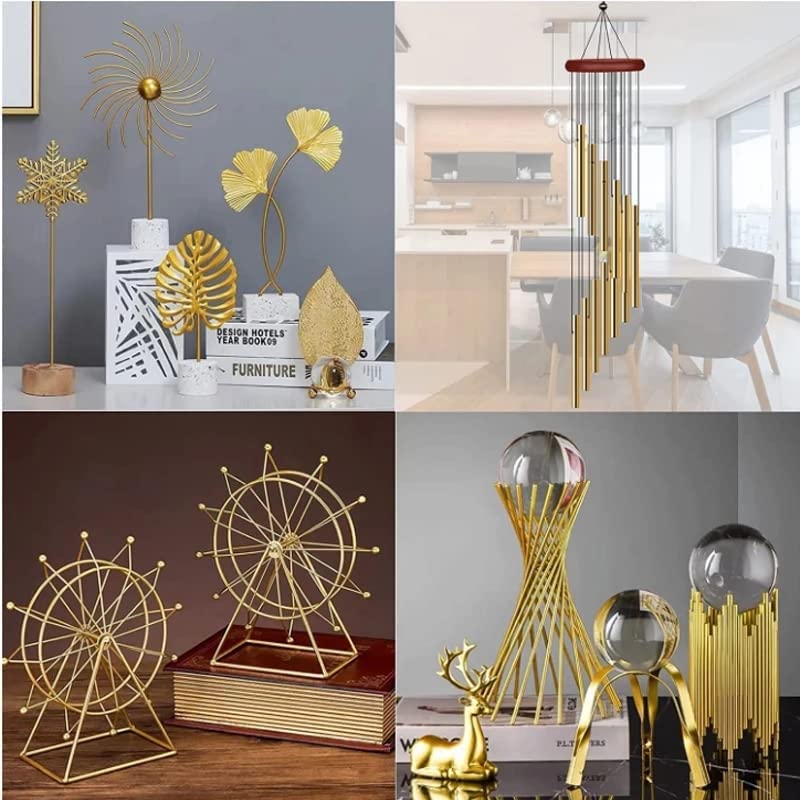 Tubi In Ottone TOP-VIGOR 12mm Diametro - 3 Pezzi Da 300mm, Spessore 0.5mm, Per Fai Da Te - Foto 11