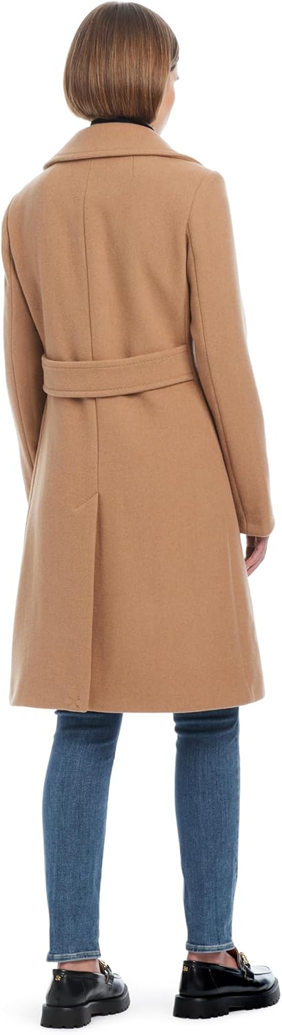 kate spade new york womens Wool Blend Coat With Removable Faux Fur Collar - Image 5