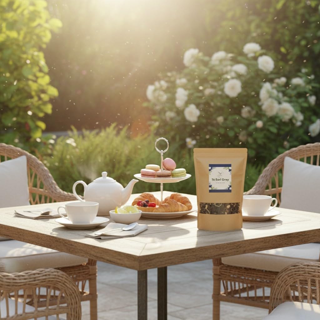 Té Earl Grey (Camellia sinensis) getrocknet lose 1000 g – für Kräutertees, 100% natürlich, ohne Zusätze – La Herbera