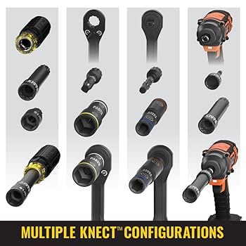 Klein Tools 65239 KNECT Flip-20 Deep Impact Socket Set, 20