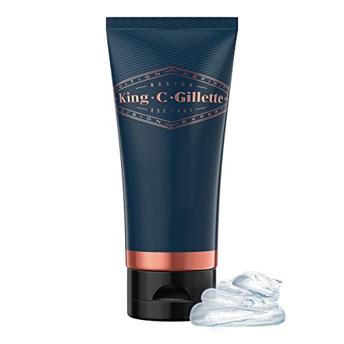 King C. Gillette Gel de Afeitar Hombre con Té Blanco y Aceite de Argán, 150 ml