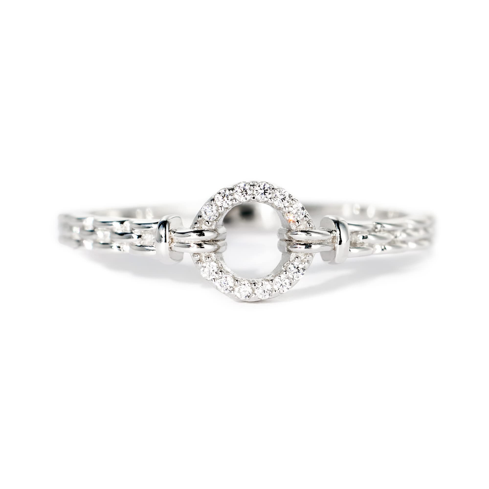 STORYJEWELLERY Mother Daughter Rings, 925 Sterling Silver Stackable Heart  Ring for Mama, Mom Ring, Birthday Gifts for Mom and Adult Daughters, Mother - Main Image