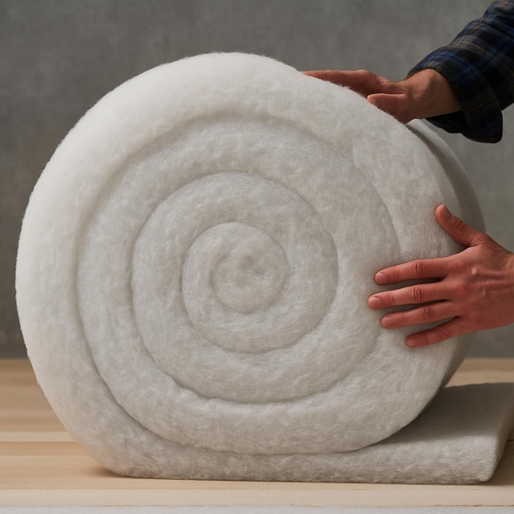 Loft Insulation Roll – L8M x W370mm x T110mm – Eco Thermal Polyester for Building & Roof – Itch-Free, Moisture Resistant & Easy to Install – Energy Saving Loft & Wall Insulation