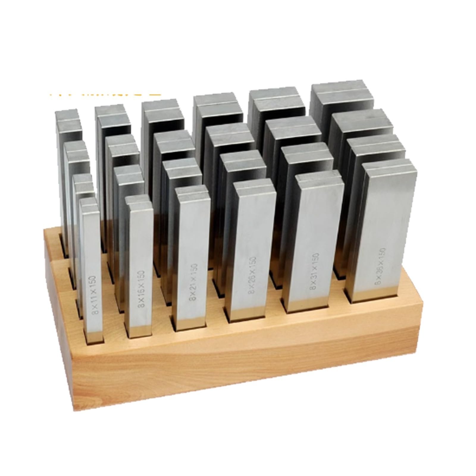 48 Sztuk 150mm Hartowana Równoległa Płytka Wzorcowa 58-62HRC 0,005 Mm Stal Stopowa Do Tokarki CNC Frezarka Precyzyjny pomiar
