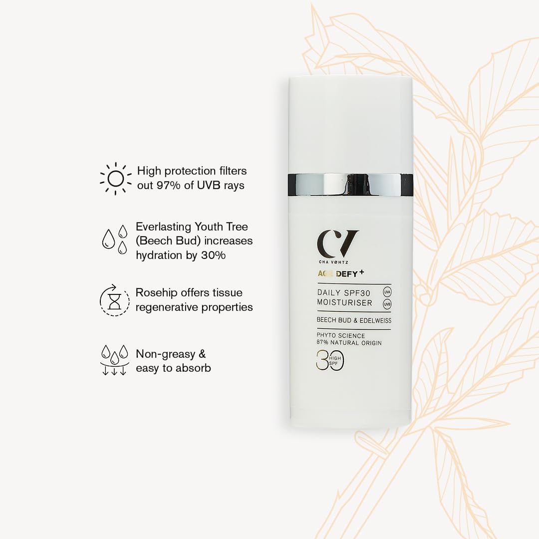 Green People Age Defy+ Crema Idratante da Giorno SPF30, 30ml | Crema Viso SPF, senza Parabeni e Alcol, Vegano, Protezione Solare Facciale Organica, Protezione UVA & UVB