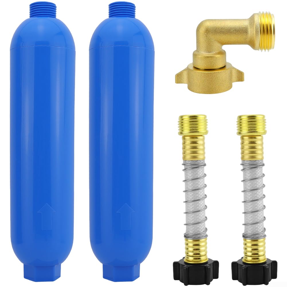 Sistema de filtro de agua con protección de manguera de carbón activo (juego de 5 piezas)