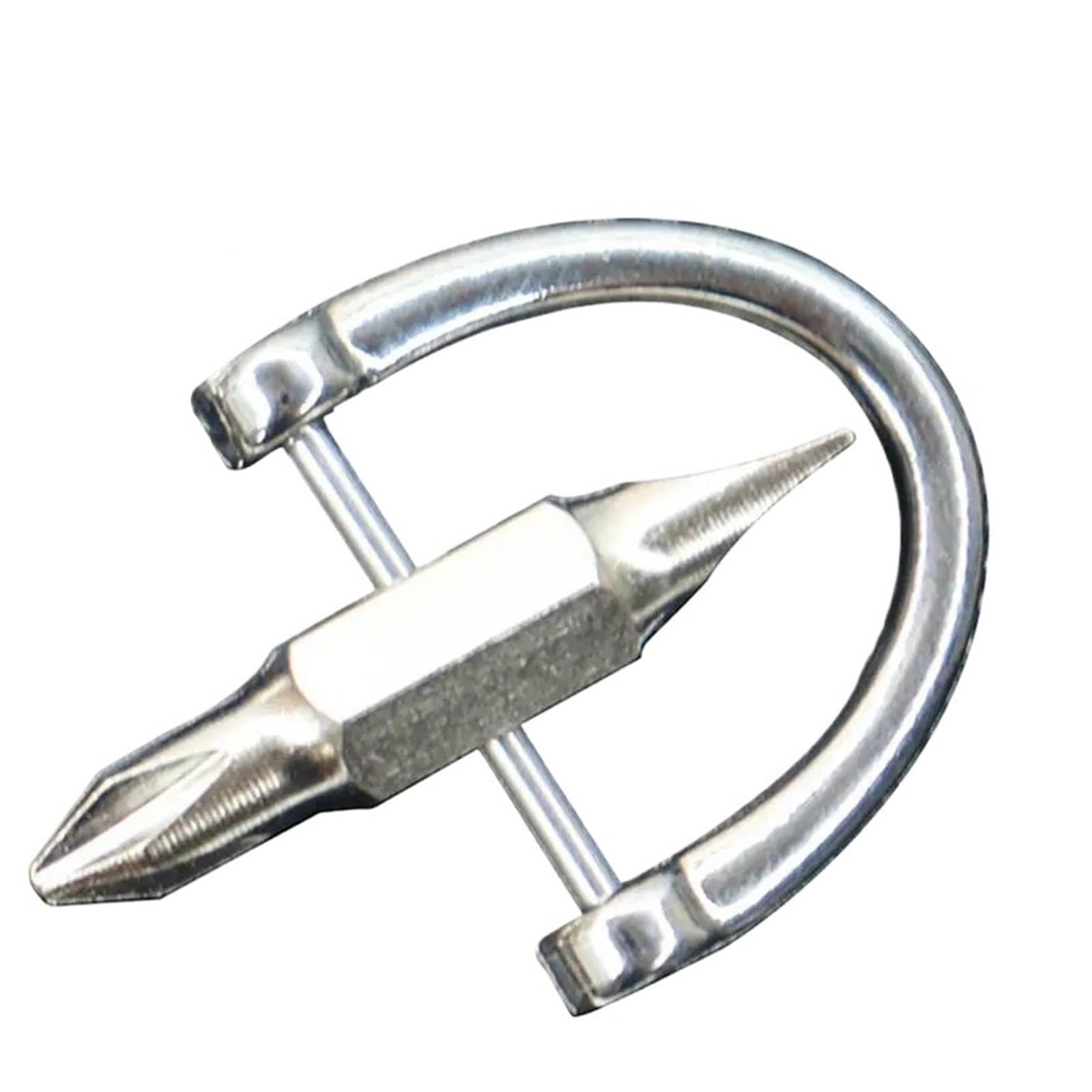 Portable Key Ring Keychain Screwdriver Multifunction Repair Tool Phillips Slotted Pocket Gadget Screw Removal Tools Easy to Carry