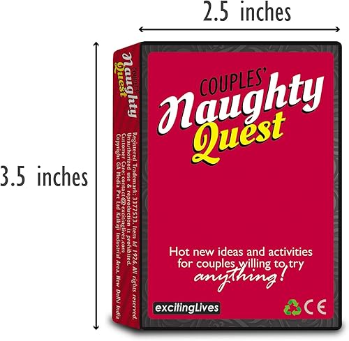 Miniatura 4 de The Naughty Quest - El mejor juego de cartas para parejas, divertido y romántico juego de conversación para parejas, explora y profundiza la