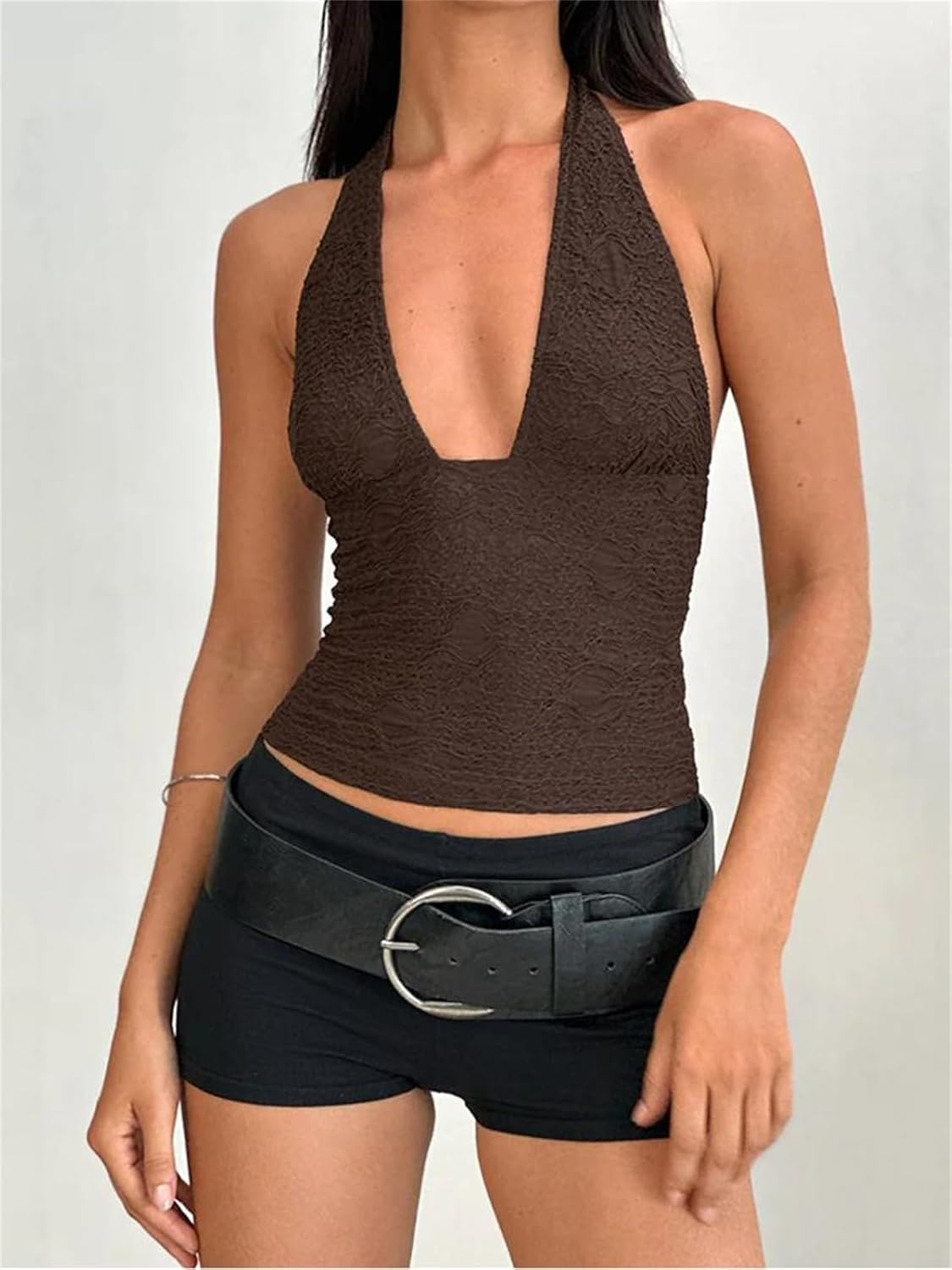 Alyweatry Women Y2k Micro Shorts Cute Low Rise Elastic Waist Polka Dot Lounge Booty Mini Shorts Going Out Streetwear - Image 5