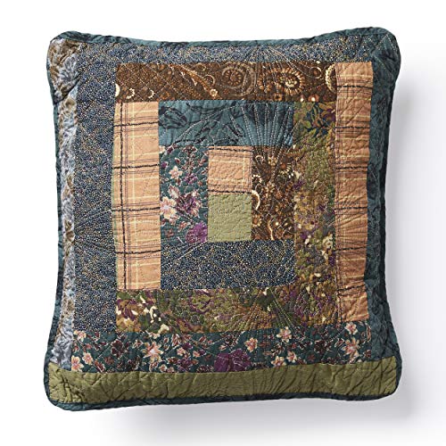 Donna Sharp Cabin Raising Pine Cone Cotton Throw Pillow, 15" x 15"