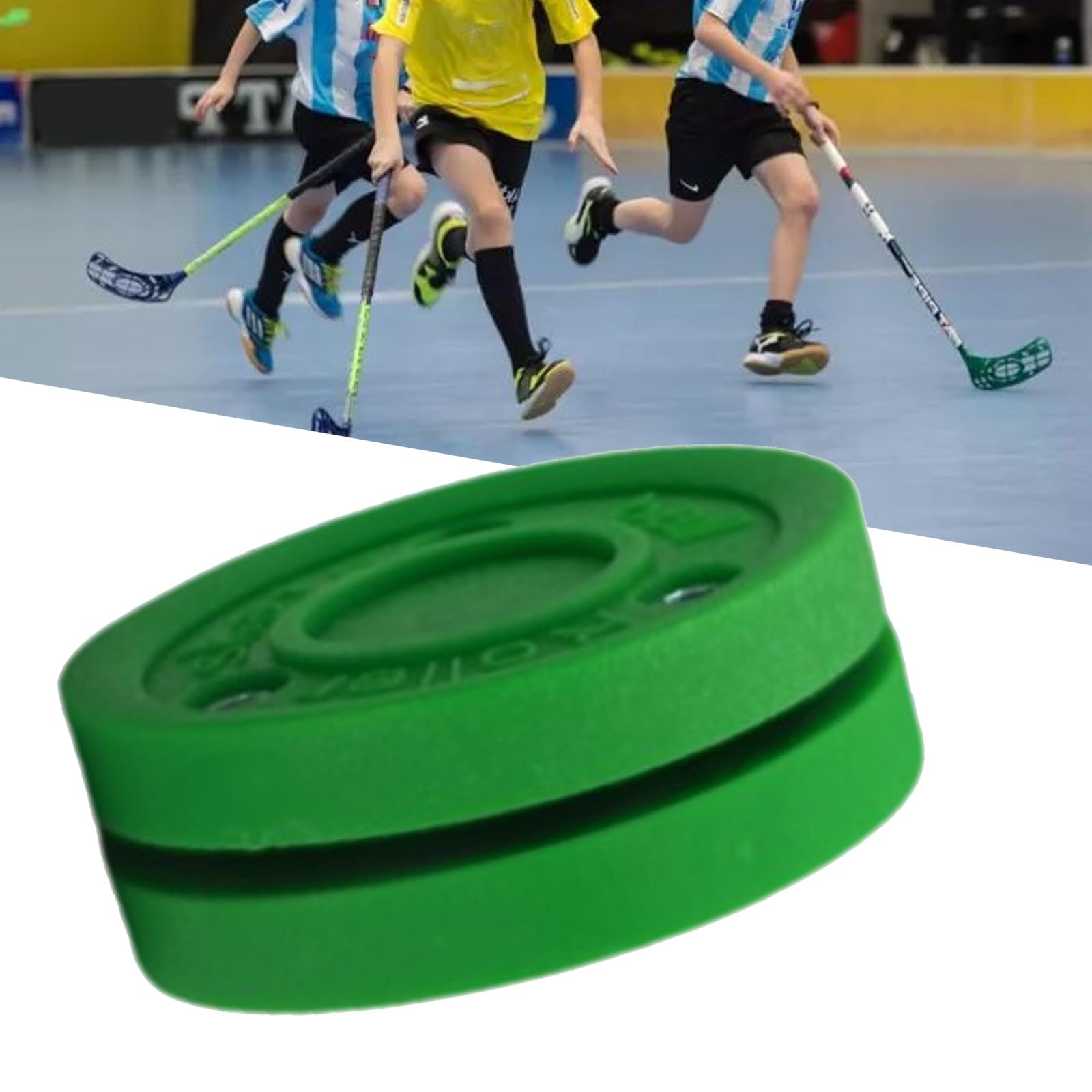 Green Biscuit Entraînement Hockey Puck Réutilisable Entraînement de Hockey sur Glace Entraînement Entraînement Hockey sur Glace