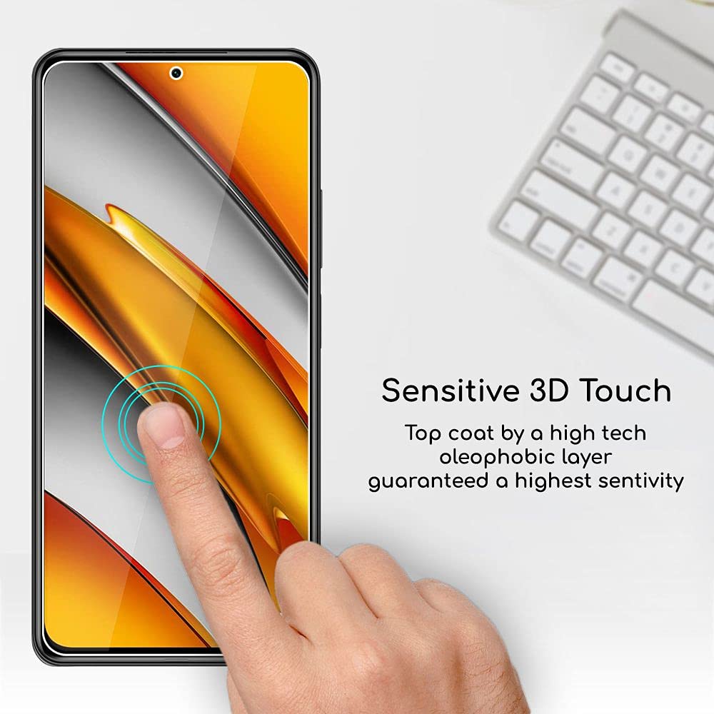 EbestStar Vetro Temperato (2 Pezzi) Per Xiaomi Poco F3 / F3 5G / Mi 11i – Pellicola Protettiva 9H Antiurto E Antigraffio - 2