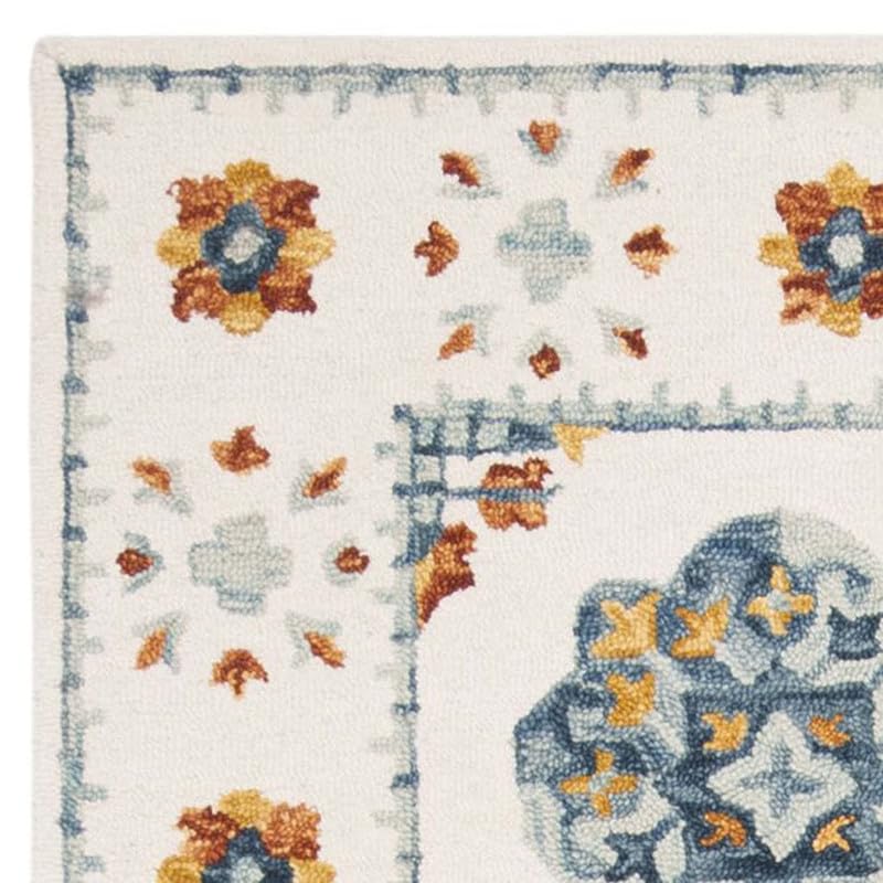 Image of Embossed Handmade Woollen Thick Geometrical Carpet is a Stylish and Practical Addition to Any Living Room 12X15 Size Carpet