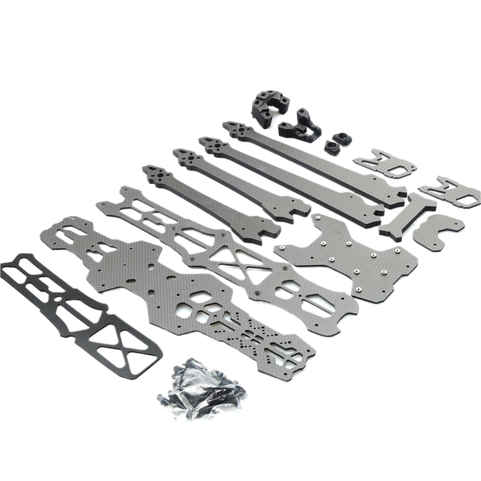Kit telaio drone GK-V3, 10inch 13inch 15inch fibra di carbonio | passo 435mm, 550mm, 680mm; camera 19mm; controllo volo 30.5×30.5mm(13 inch Frame)