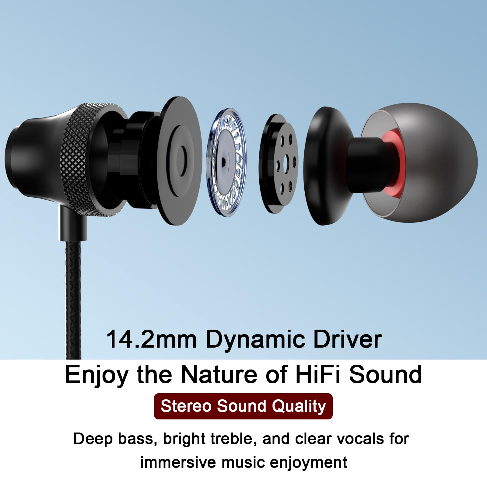 Auriculares con cable con micrófono, conector de 3,5 mm para iPhone, iPad, iPod, computadora, auriculares con cancelación de ruido con micrófono y control remoto para portátiles, PC, MP3/4,