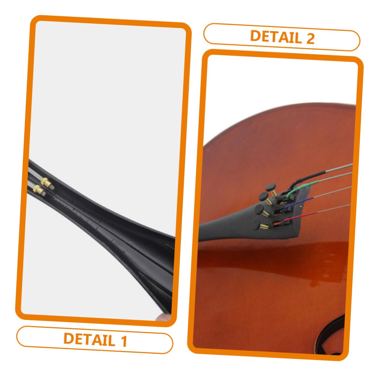 BESTonZON 5 Set cordiera per violoncello in accessori per violoncello grammofono in miniatura Piastra per corde di Sordina per strumenti musicali addominali