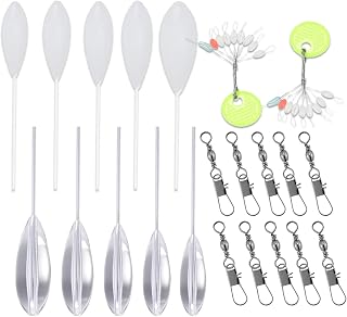 38 Pcs Casting Bobber Float, Plástico Casting Bombarda Inline Surface Float Carp Fishing Terminal Tackle 6g/8g/10g/15g/20g