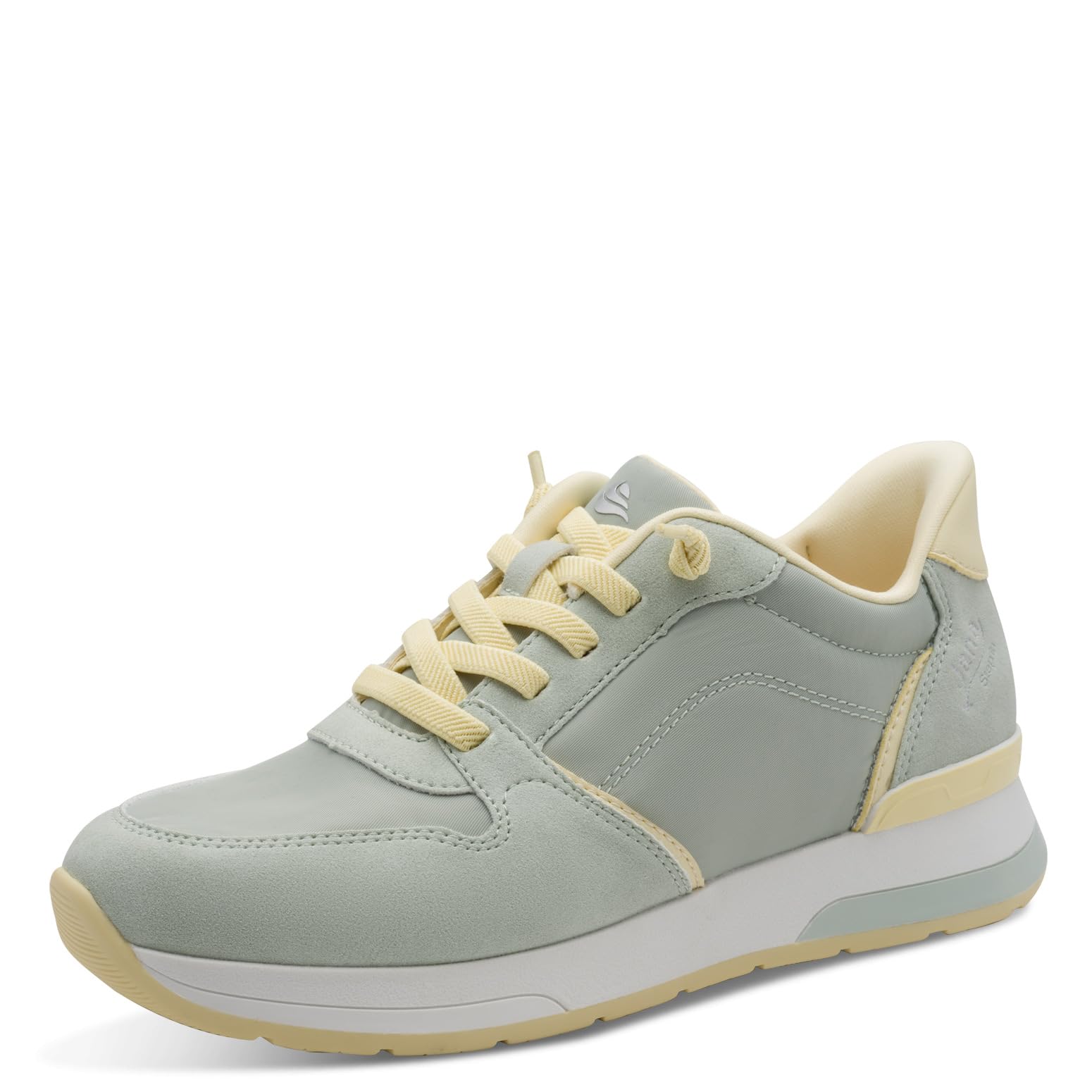 Jana Women's Low Vegan 8-23783-46 Trainers, Mint/Sun, 38 EU