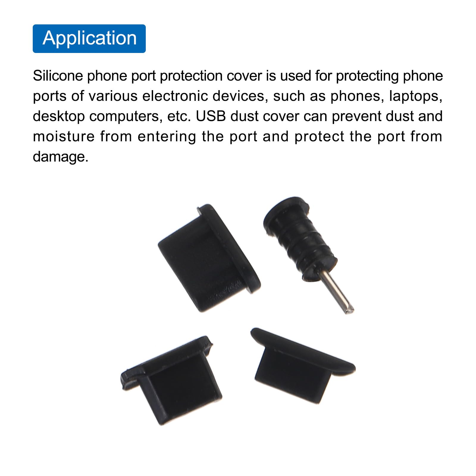 40 Bouchons En Silicone Pour Ports Téléphone - USB-C, Micro USB, Jack 3.5mm - Protection Contre Poussière Et Eau