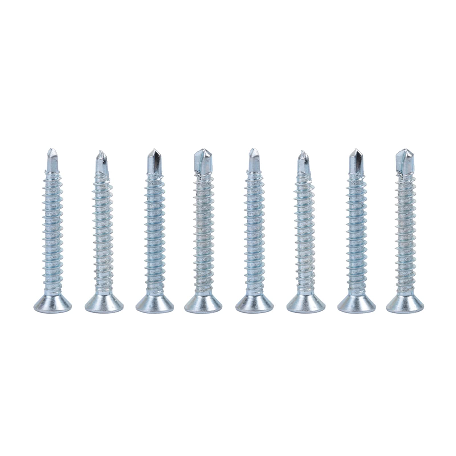 50 Vis Autoforeuses Tête Fraisée M4.2 X 19mm (#8) – Acier Inox 410 - Uxcell