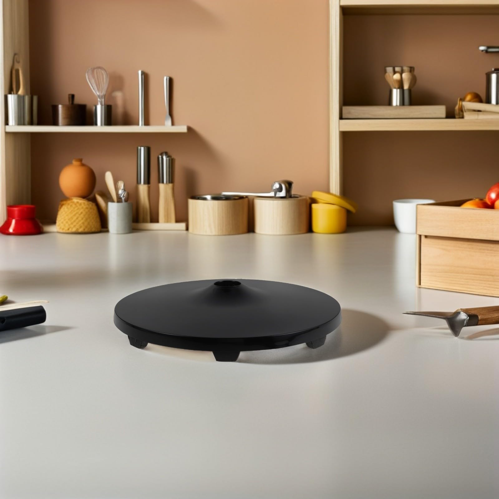 Garneck Base de Ventilador de Pie Negro de Plástico Soporte Estable y Antideslizante para Ventilador de Pie Adecuado en Fiesta Verano y Uso Hogar