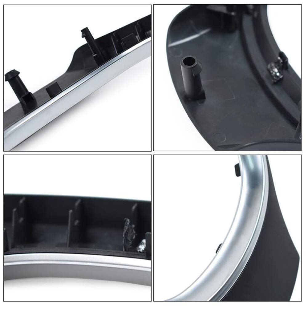 Czarna naklejka na kierownicę z włókna węglowego naklejka na pokrywę, dla, for BMW, seria 5/7 F10 F11 F18 GT F07 F01 F02 520 525 730 Car Styling Pokrowce na kierownice samochodowe(Carbon Fibe