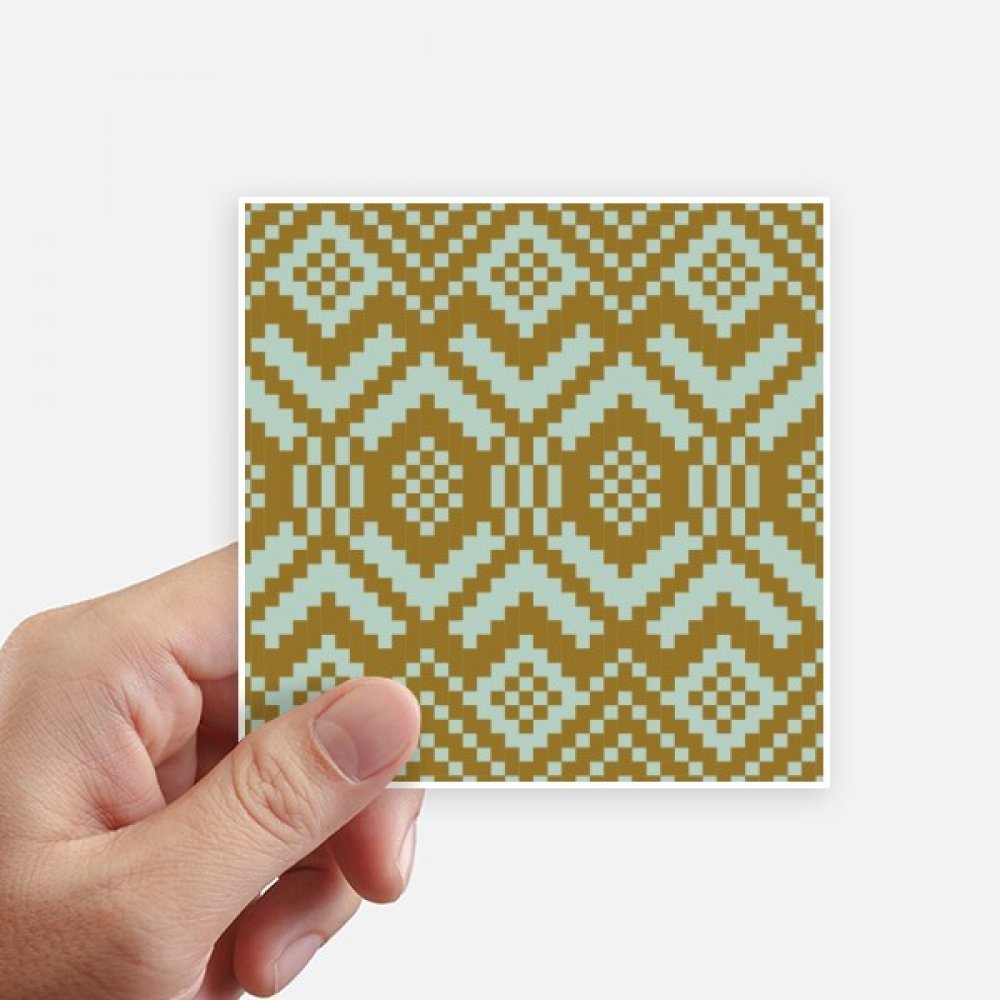Sticker carré 10cm motif tan bleu pour personnaliser votre ordinateur