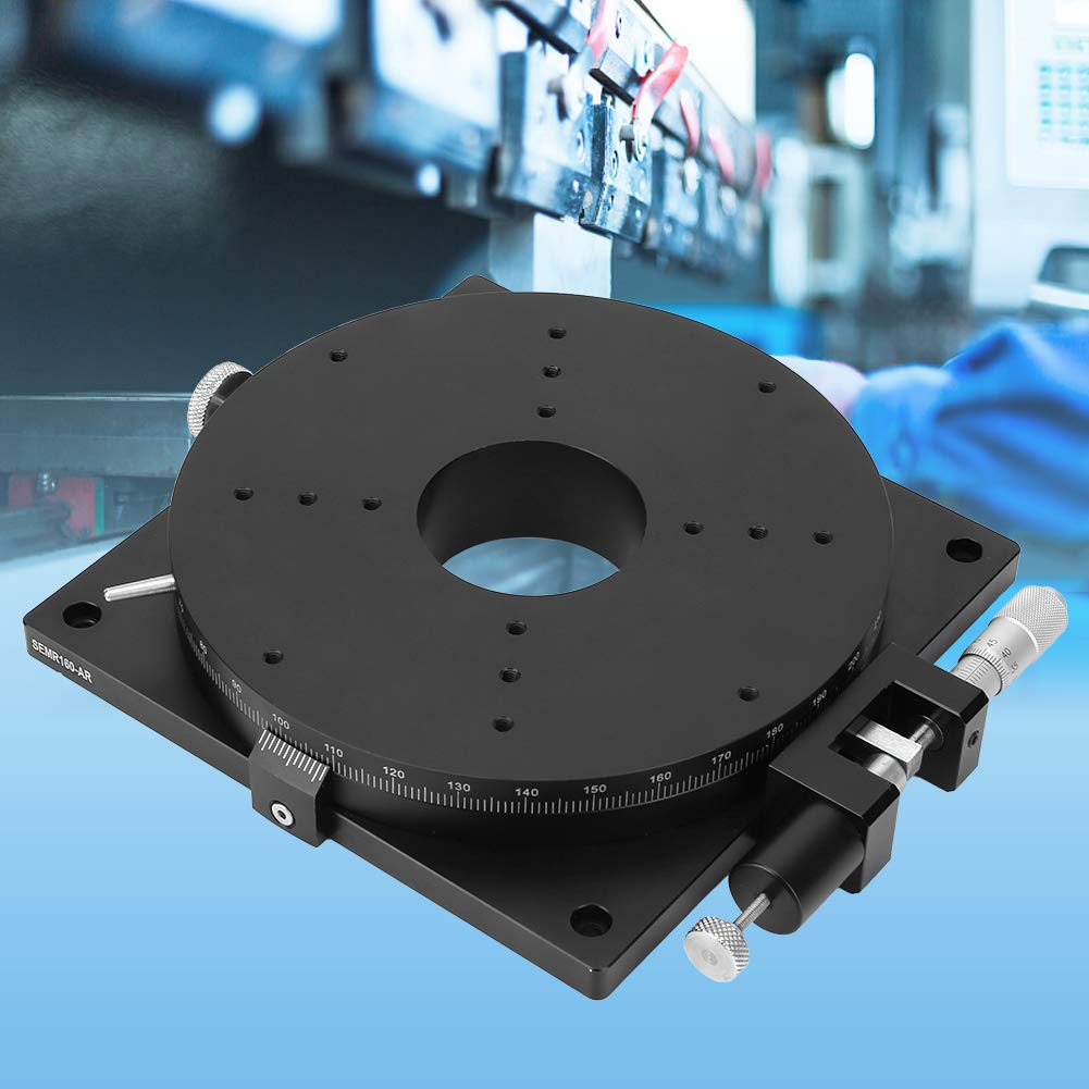 Manueller Rotationstisch 160 Mm X 30 Mm, Rotierende Plattform, Präzisionslager-Gleitabstimmtisch, SEMR160-AR, Ideal für Produktionsmaschinen, Testgeräte, Optische Experimente