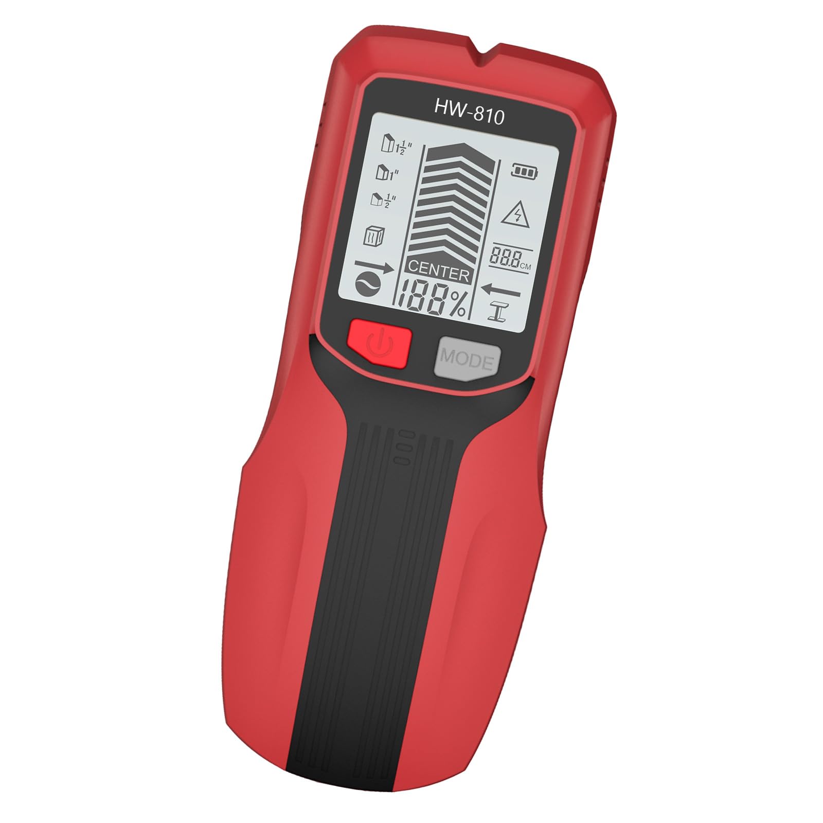 Versatilitys - Scanner portatile da parete per rilevare filo metallico legno e borchie con regolazione della profondità regolabile strumento di rilevamento borchie