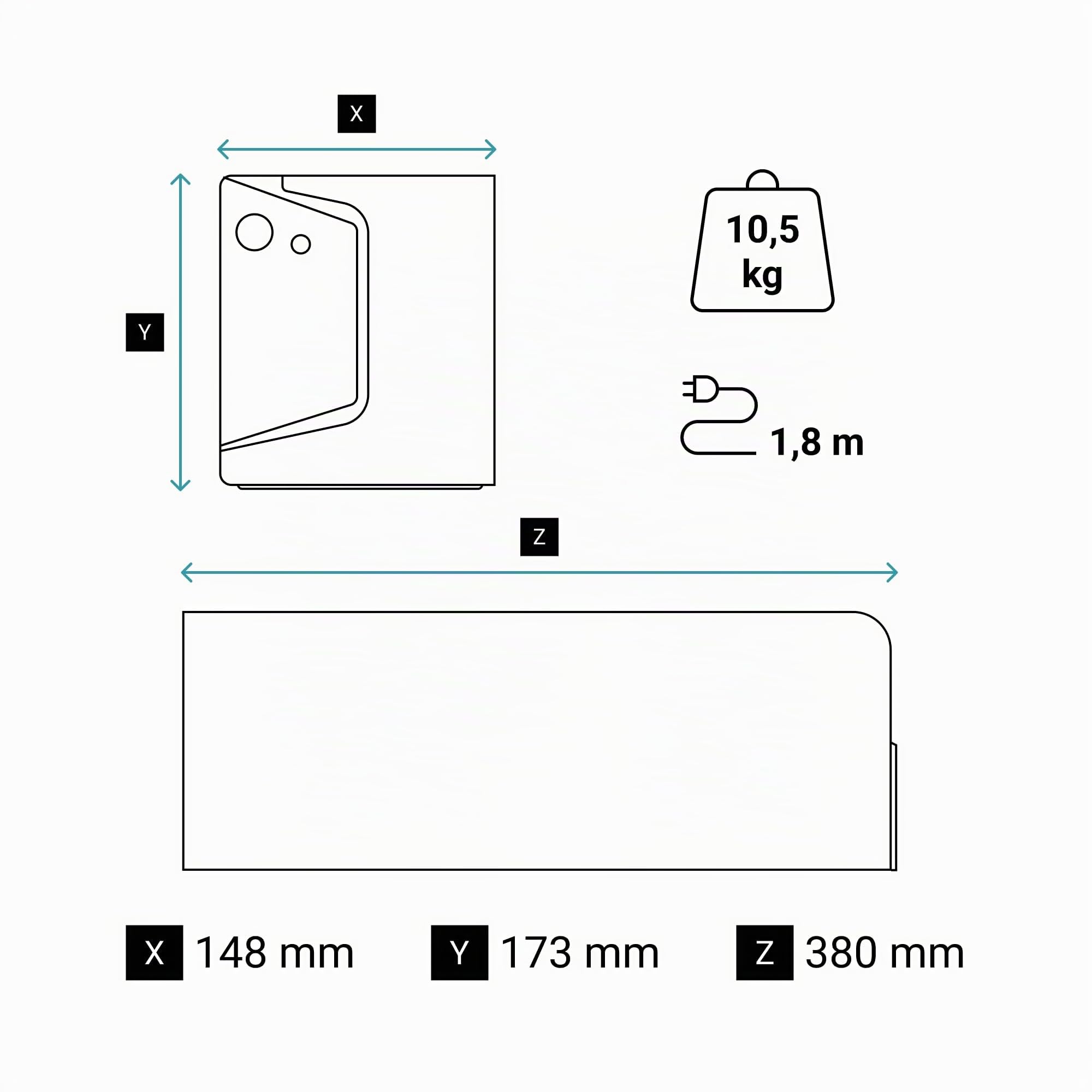 Legrand 310191 Onduleur Tour Keor SP Line Interactive 2 Prises 2P+T, 2 Prises Iec, Autonomie 5 à 30 Minutes, USB Port, 1500VA, 900W, Noir/Blanc