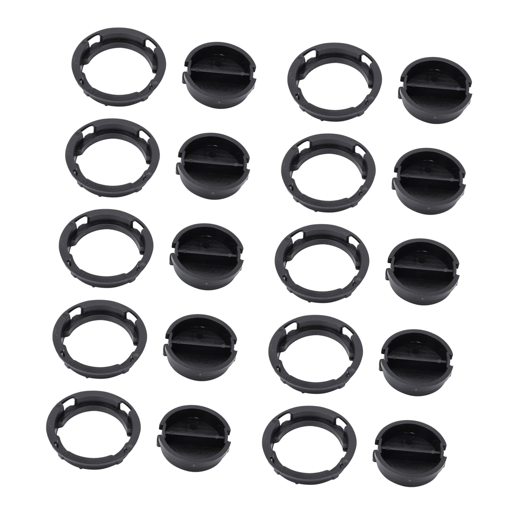 HOLIDYOYO 50pcs Multifunctional Piggy Bank Bottom Covers Sturdy Plastic Lids for Cash Savings Box