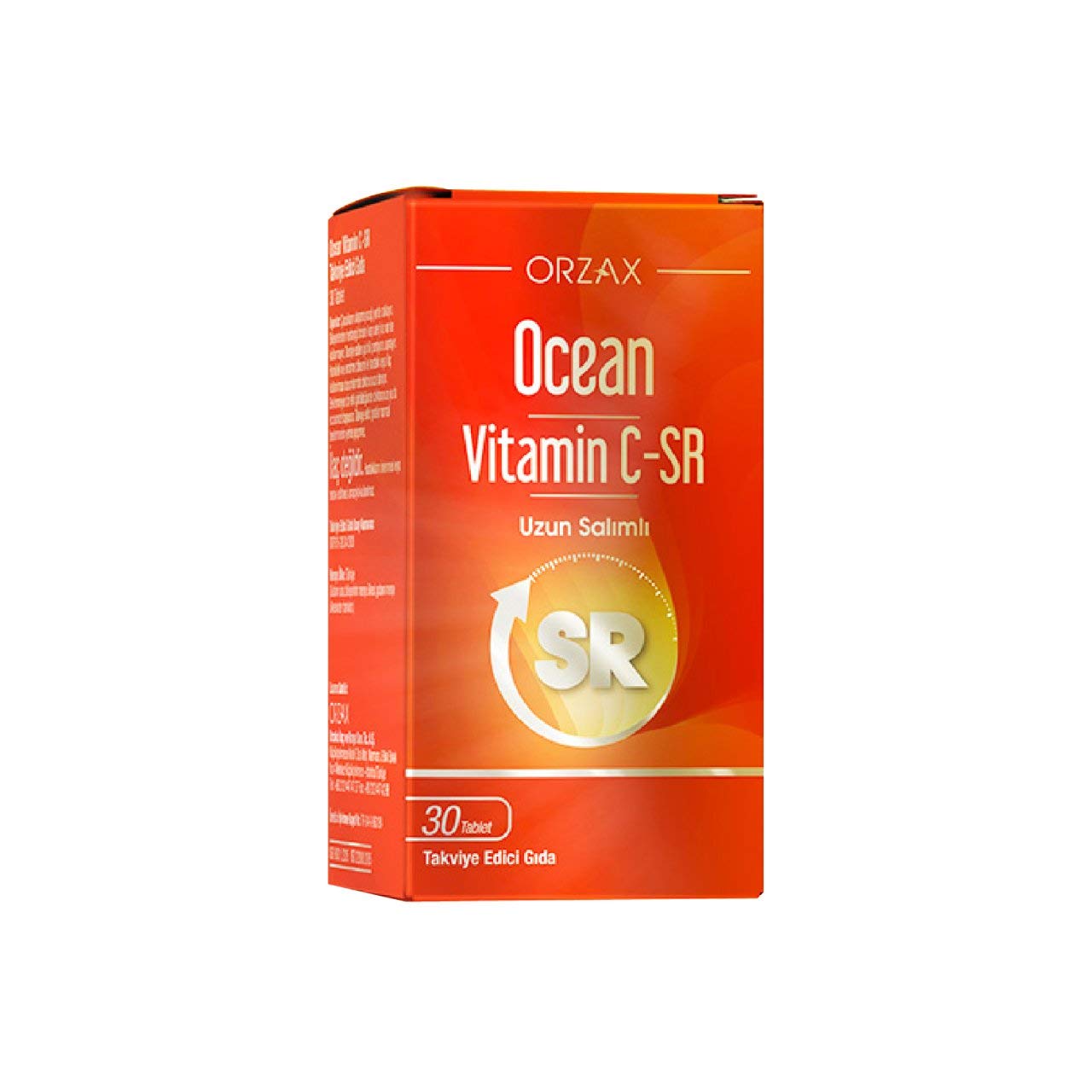 Ocean Vitamin C-SR Uzun Salınımlı Takviye Edici Gıda (1 x 30 Tablet)