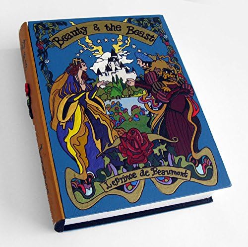 Beauty and the Beast- book hideaway box. Secret drawer. Hidden compartment.
