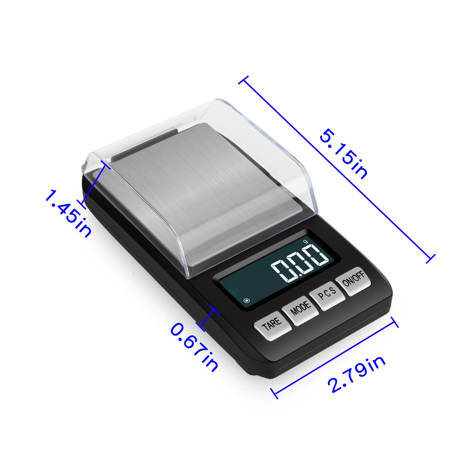 Balance à café avec grand écran LCD rétroéclairé 500 g x 0,01 - Balance numérique de cuisine pour nourriture, voyage, expresso