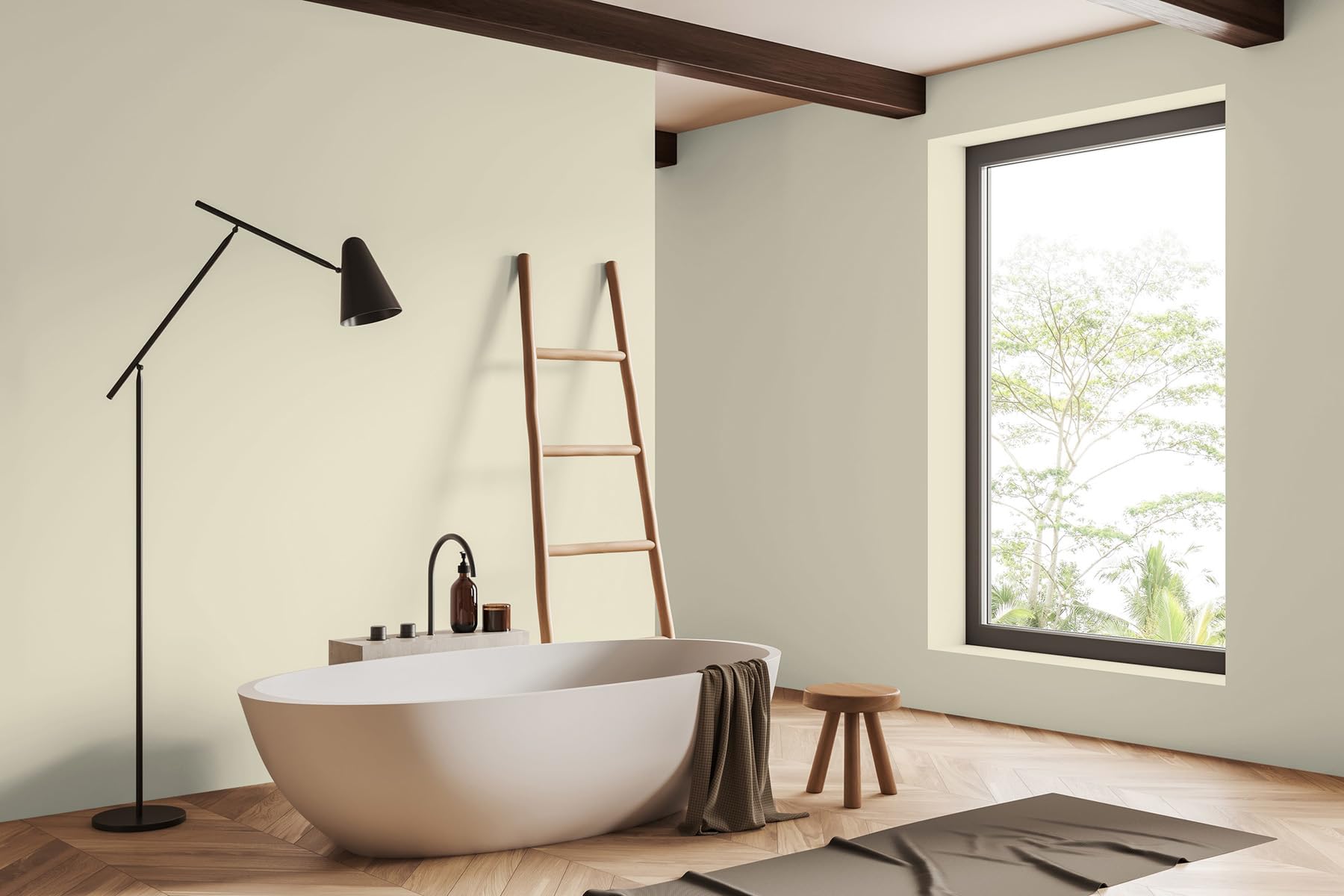livingwalls PURO C6000 - Pintura de pared con muy alta opacidad, color interior mate de alta calidad, color verde, 1 l