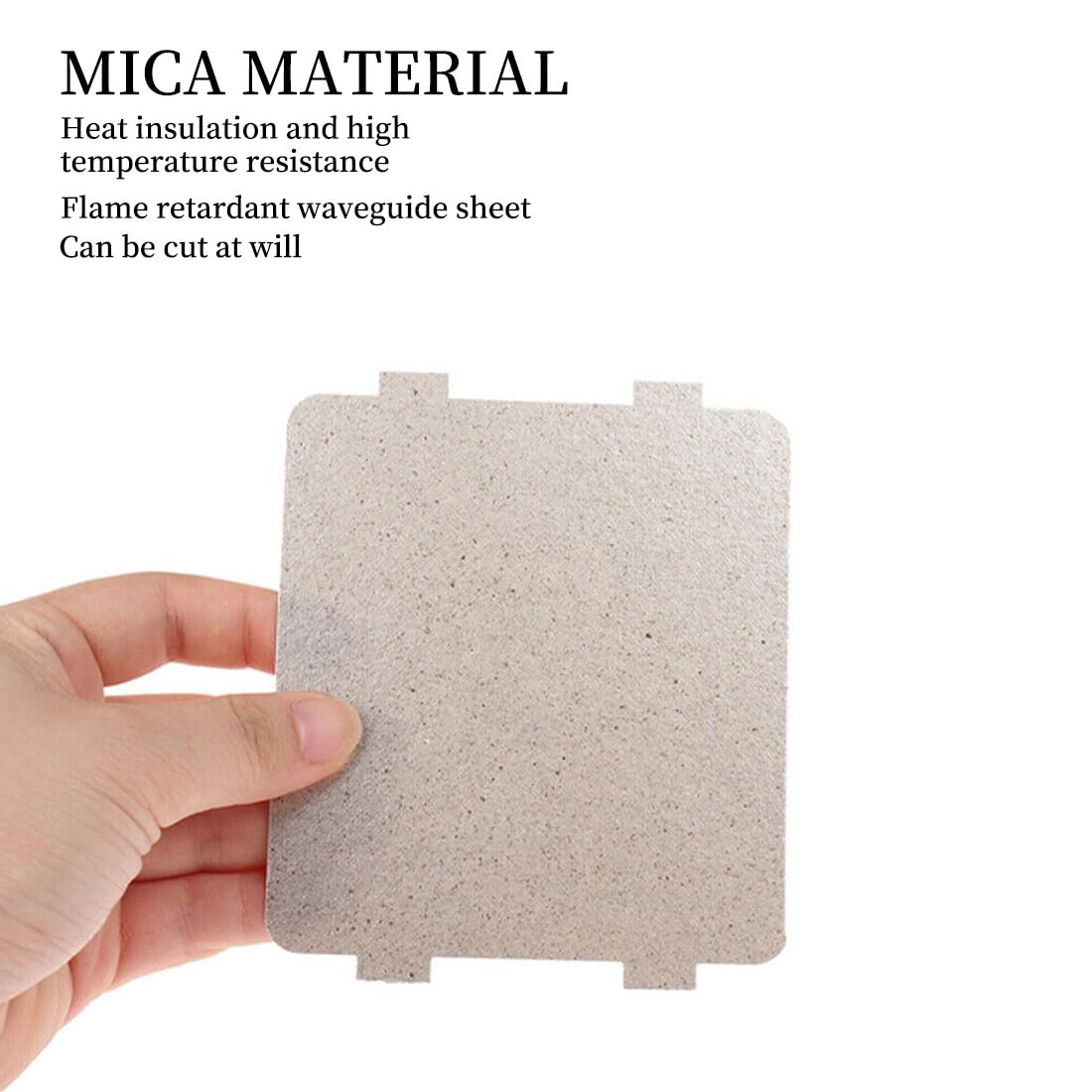 6 Piastre Di Mica Per Microonde Universali - 10,6x6,5 Cm, Isolamento Termico, Ricambio Per Forni