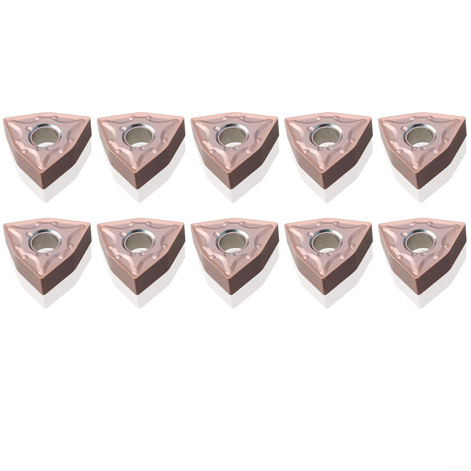 WNMG0804 Lot de 10 inserts en carbure pour porte-outils de tour MWLNR, efficaces dans les tâches de finition et de finition