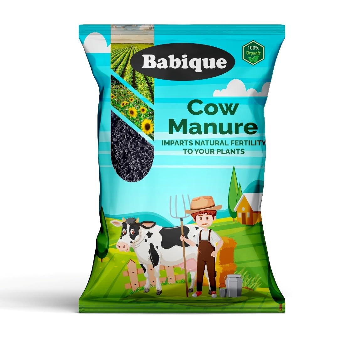 Babique Cow Dung Manure Fertilizers for Plants & Home Gardening | Organic & Natural Plant Nutrient | Gobar Khad - 10 kg (B0CXJ9BS74) Amazon Price History, Amazon Price Tracker