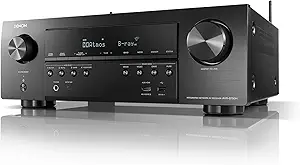 Denon AVR-S750H Receiver, 7.2 Channel (165W x 7) - 4K Ultra HD Home Theater (2019) | Music Streaming | New - eARC, 3D Dolby Surround Sound (Atmos, DTS/Virtual Height Elevation) | Alexa + HEOS