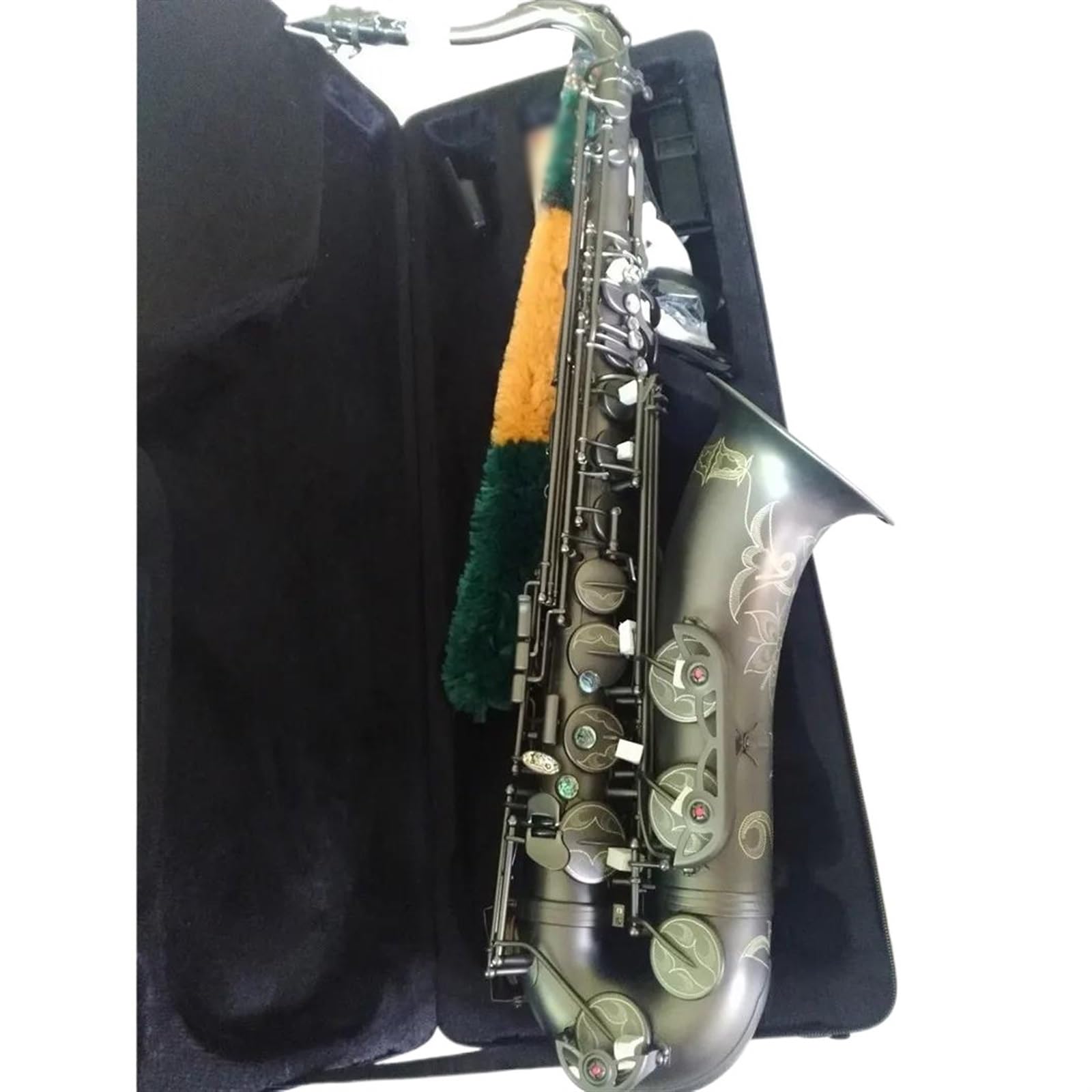 Saxofón Saxofón Tenor, Instrumento Musical Negro Mate, Saxofón Tenor Profesional Con Estuche