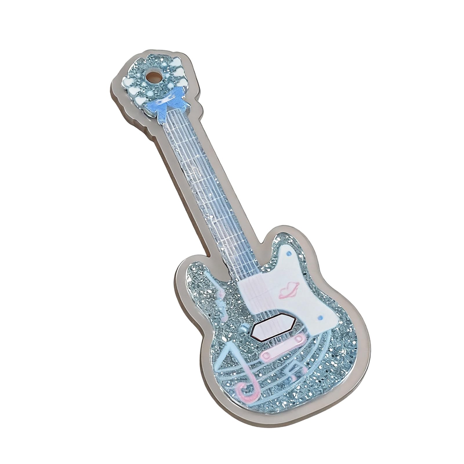YUXITA Creative Guitar Shaped Hair Clip Acrylic Stylish Hair Accessory Fashionable Hairpin For Music Lover Lightweight