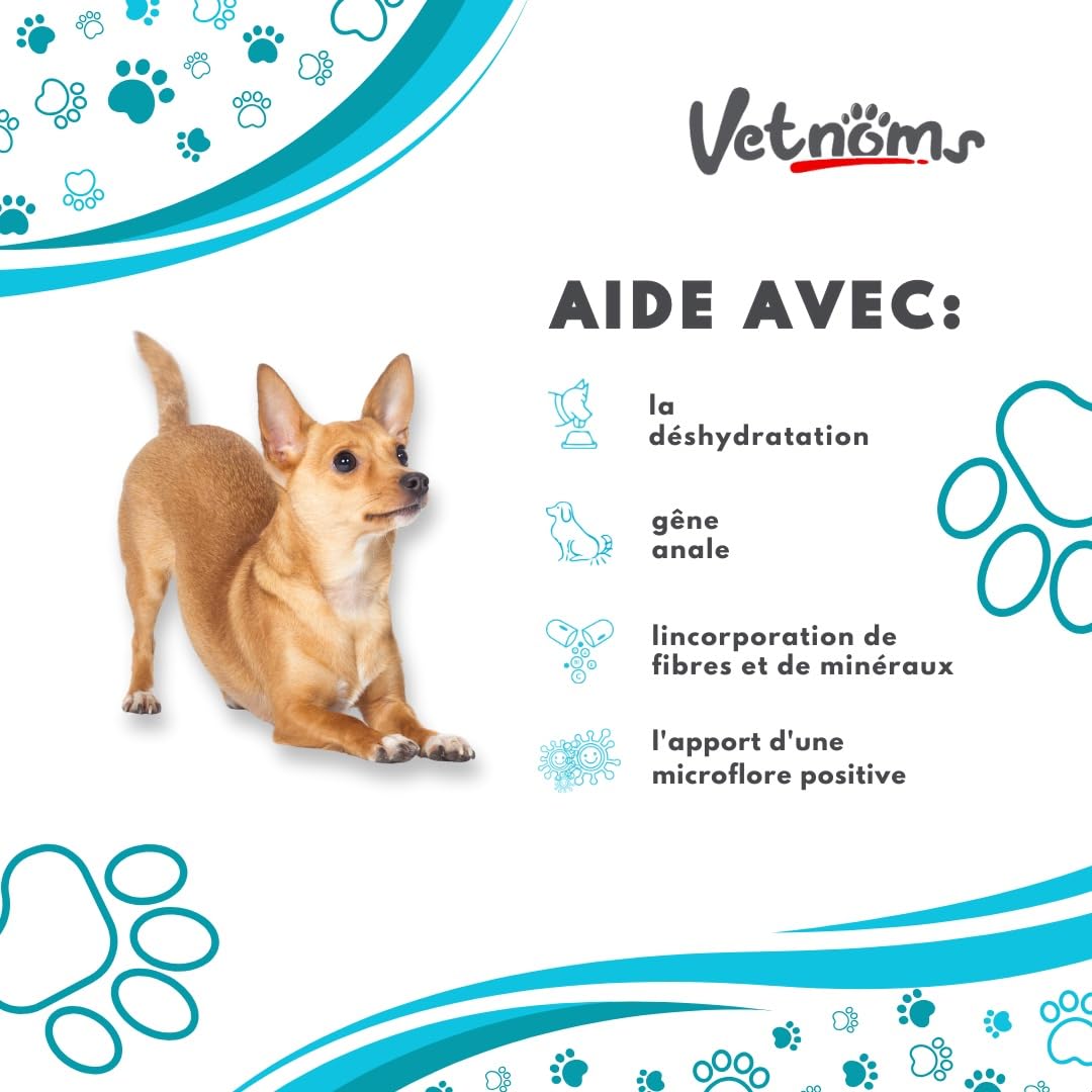 Poudre Anti Diarrhée Chien - Complement Alimentaire Chien 100% Naturel: Bentonite, Probiotiques Chien. Fibres et Minéraux pour Aider à Réduire la Diarrhée Chien.