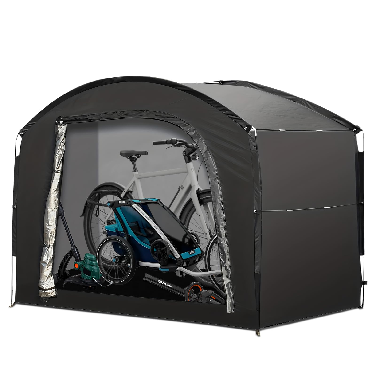 Tente multifonctionnelle pour abri de garage et vélo dans votre jardin
