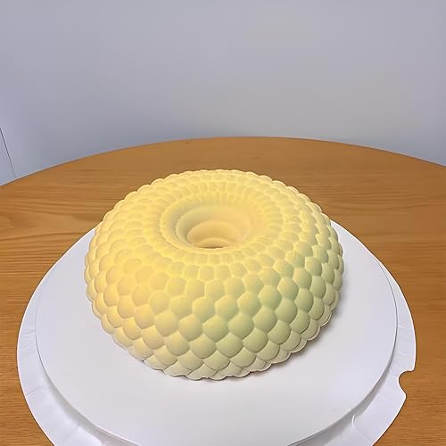 Miniatura 6 de Molde redondo de silicona, molde antiadherente para hacer golosinas de chocolate, pan, mousse, gelatina, 7.6 x 7.6 pulgadas