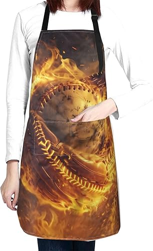 Miniatura 19 de Delantal impermeable con 2 bolsillos, delantales de chef de cocina, baberos para cocinar, hornear, pintura, jardinería, aseo Color-1