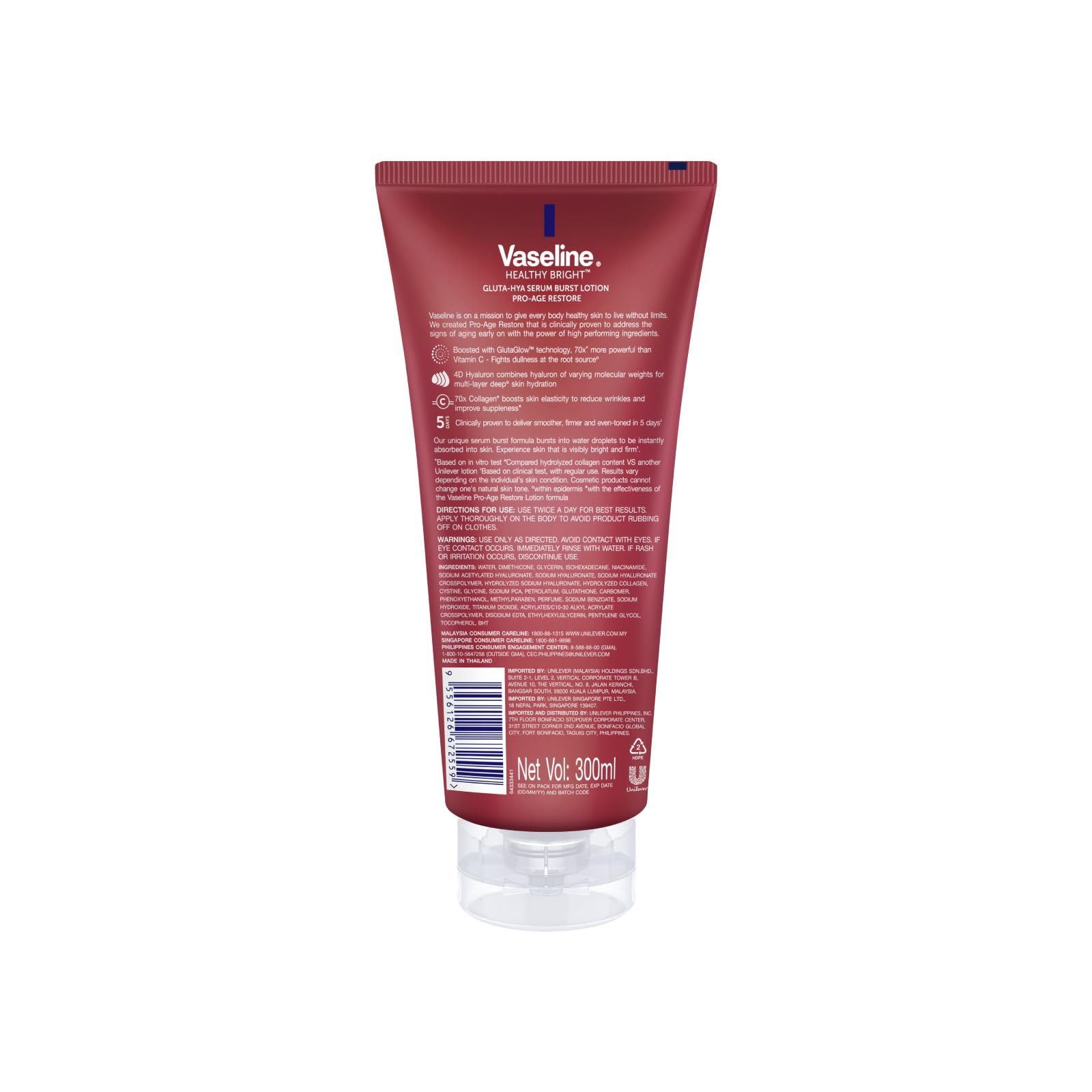 VASELINE Healthy Bright Gluta-Hya Pro-Age Restore Serum Burst